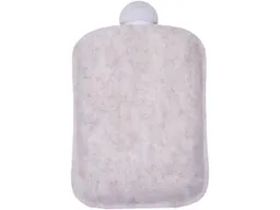 Wärmflasche 'UNNY' aus Recycling-PET Filz 0,8 l, beige – Produktbild 1 von 1