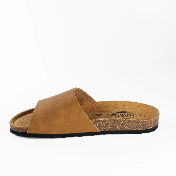 Plakton Plakton Vegane offene Damen Sandale BALA mit Korksohle, Camel (braun), – Produktbild 3 von 4