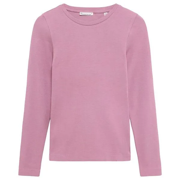 KnowledgeCotton Apparel KnowledgeCotton Apparel Rib-Longsleeve, Orchid haze, – Produktbild 1 von 3