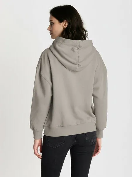 GreenBomb GREENBOMB Basic Vale - Lässige Sweatjacke aus Bio-Baumwolle / GOTS / Fair & Vegan, Grau (sandstone), – Produktbild 4 von 4