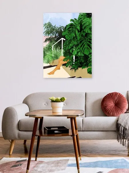 Photocircle Photocircle Poster / Leinwandbild - Hiding in Green – Produktbild 2 von 4