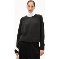 ARMEDANGELS ARMEDANGELS DILIRIAA REGLANA Damen Pullover aus recyclem Bio-Woll Mix, Steel melange, – Produktbild 1 von 1