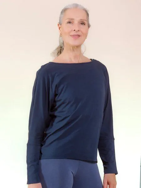 nice to meet me nice to meet me Cover Up mit TENCEL Lyocell, Night blue, – Produktbild 1 von 4