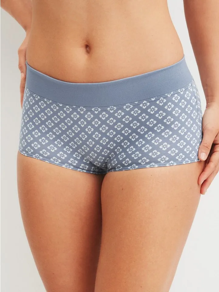 CALIDA CALIDA Panty Elastic Trend mit floralem Print, Blau, – Produktbild 2 von 5