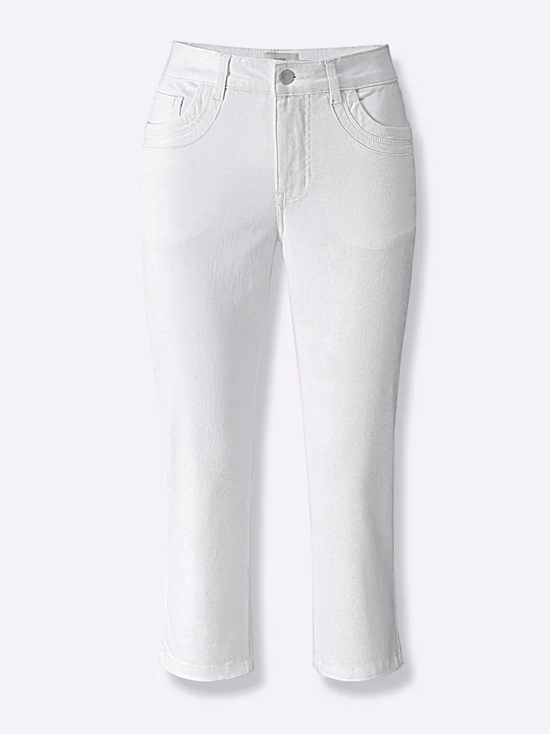 heine Caprijeans, Weiß, – Produktbild 1 von 2