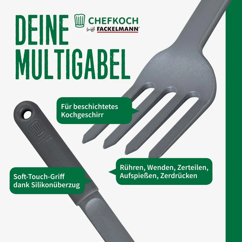 Chefkoch trifft Fackelmann Chefkoch trifft Fackelmann Multigabel – Produktbild 1 von 3