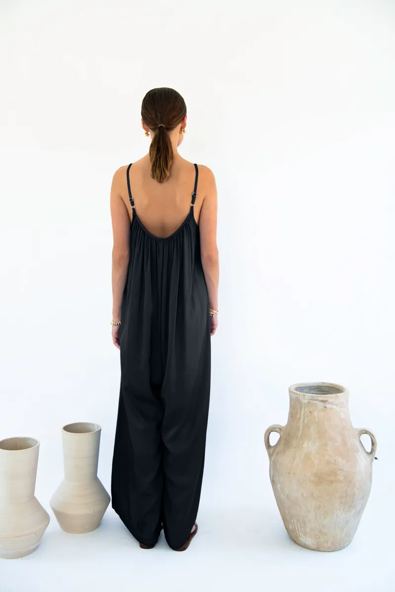 Neu Nomads Neu Nomads Damen vegan Jumpsuit Bali Schwarz, Schwarz, – Produktbild 1 von 2