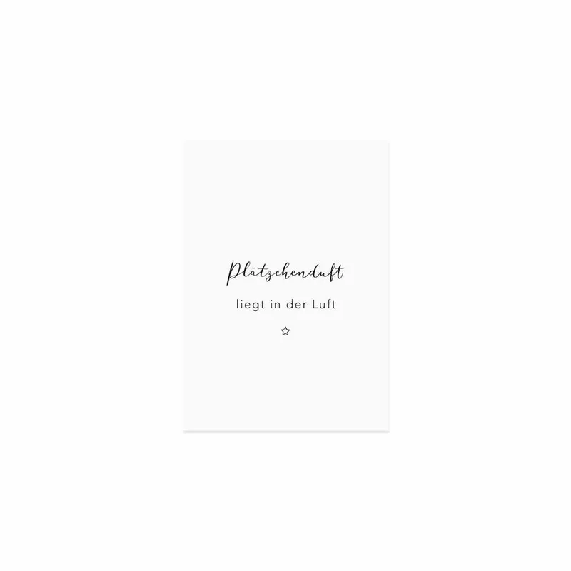 Eulenschnitt Eulenschnitt Weihnachtskarte Plätzchenduft – Produktbild 1 von 1