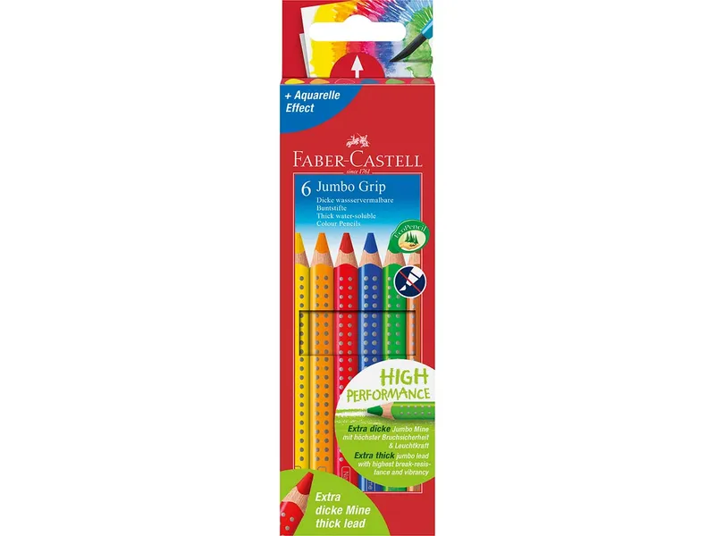 Faber-Castell Faber-Castell Buntstift Jumbo Grip 6er-Kartonetui – Produktbild 1 von 5