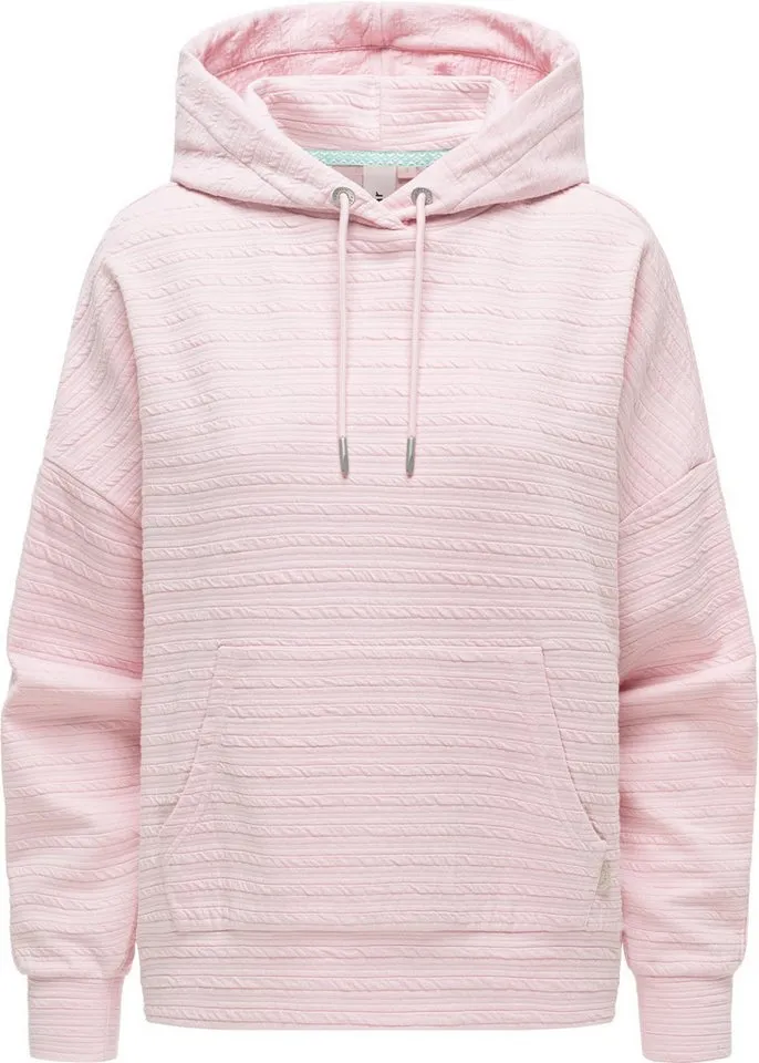 ragwear ragwear Kapuzenpullover Pirita Crepe Hoodie mit verstellbarer Kapuze, Rosa, – Produktbild 2 von 4