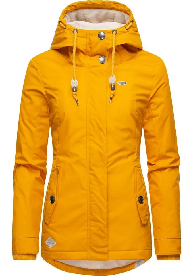 ragwear ragwear Winterjacke Monade Damen Winterparka mit Kapuze und m. Fleece gefüttert, Braun, – Produktbild 5 von 5