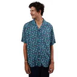 Brava Fabrics Brava Fabrics Kurzarm-Hemd Peanuts Athletic Aloha – Produktbild 1 von 1