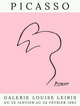Photocircle Photocircle Poster / Leinwandbild - Picasso Maus – rosa – Produktbild 1 von 1