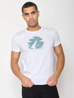 GreenBomb GREENBOMB Nature Clouds Ride Guide - Sportliches T-Shirt aus Bio-Baumwolle / hochwertiger Print / GOTS / Fair & Vegan – Produktbild 1 von 1