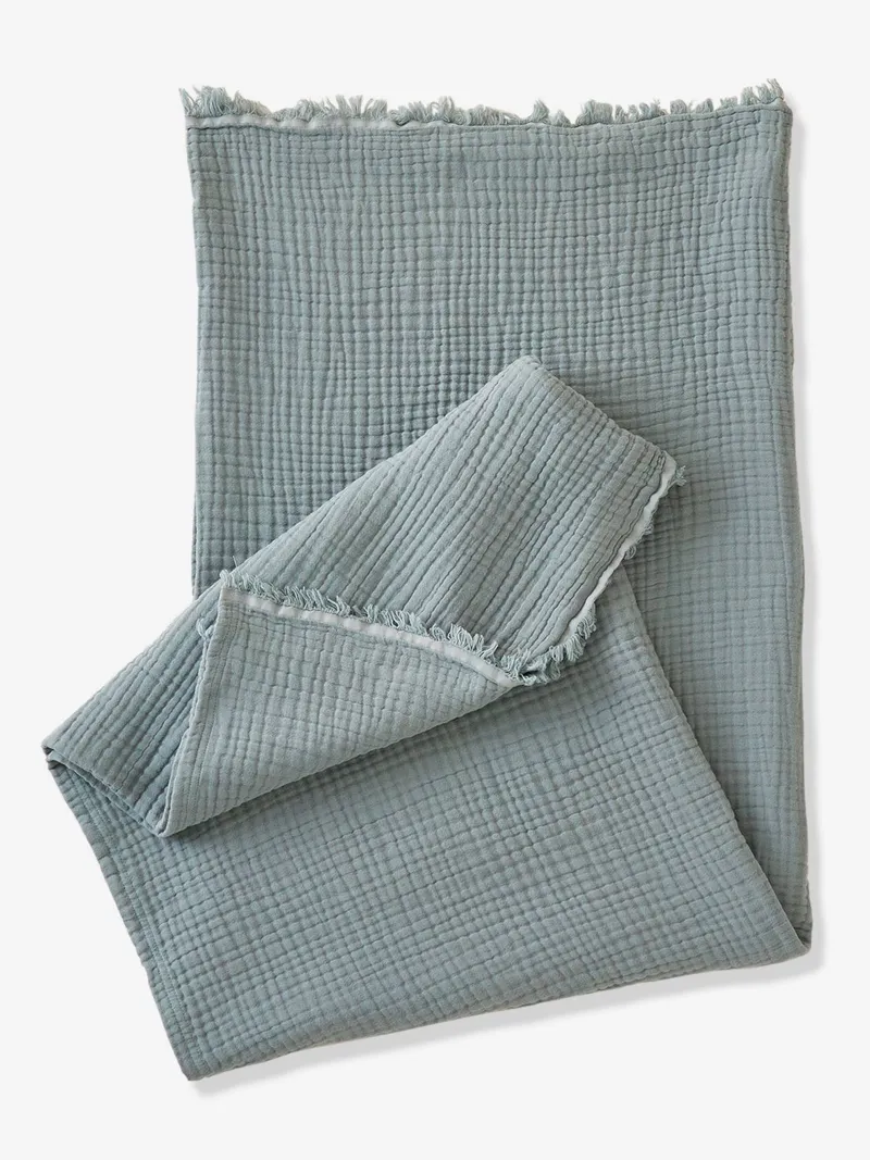 Vertbaudet Babydecke, Aqua, – Produktbild 4 von 4