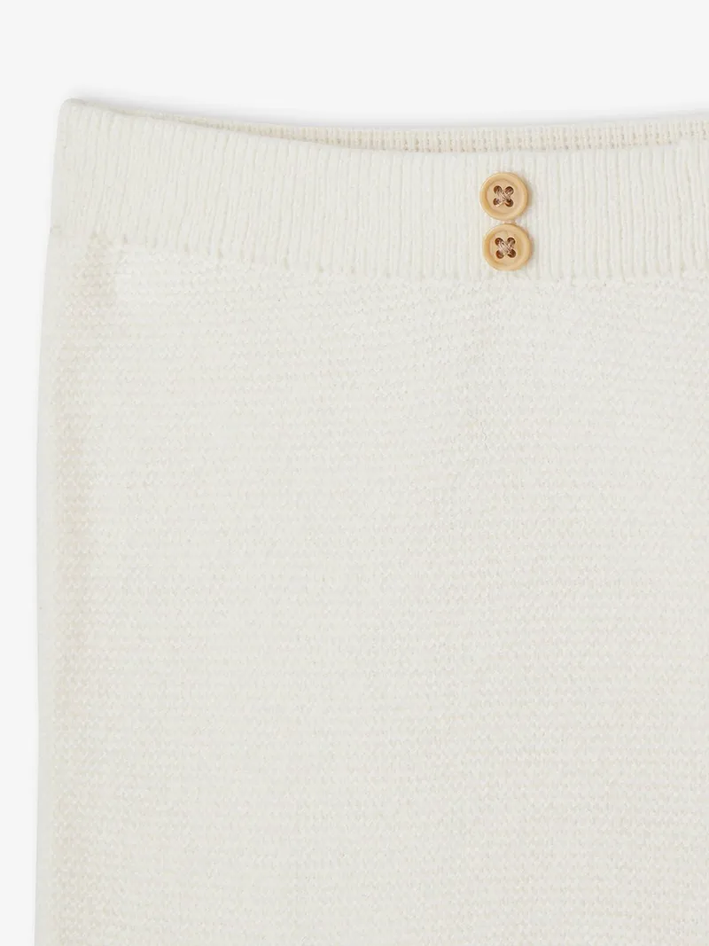 Vertbaudet Baby Strickhose mit Fuß, Weiß, – Produktbild 2 von 2