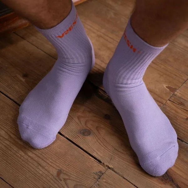 Vresh Clothing Vresh Clothing Savari - Tennis Socken aus Biobaumwoll-Mix, Lila, – Produktbild 4 von 4