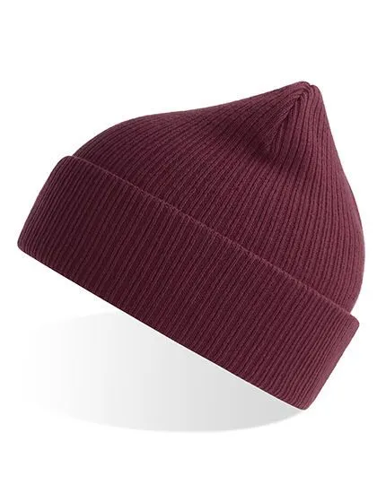 Atlantis Headwear Atlantis Headwear Nelson Beanie aus Bio Baumwolle, Burgundy, – Produktbild 1 von 3