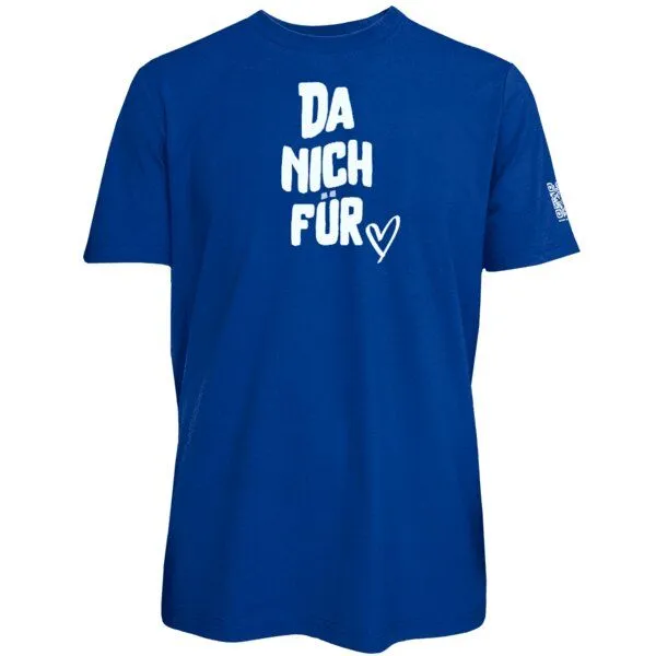 Spirit of Hamburg Spirit of Hamburg Biobaumwoll T-Shirt mit Spruch „Da nich für“, Blau, – Produktbild 1 von 2