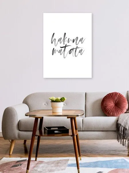 Photocircle Photocircle Poster / Leinwandbild - Hakuna Matata No5 – Produktbild 2 von 4