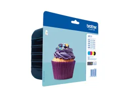 Brother Brother 4er Set Tintenpatronen LC123BK/C/M/Y schwarz, cyan, magenta, gelb – Produktbild 1 von 1