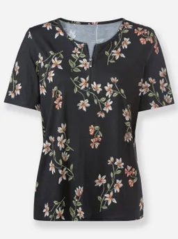 Witt Kurzarmshirt schwarz-ecru-bedruckt – Produktbild 1 von 1