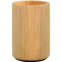 Holz-Stifteköcher 'Potbelly' Buche natur – Produktbild 1 von 1