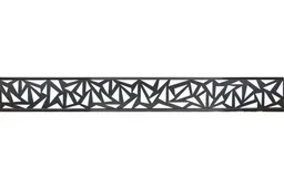 woodstore24 Designelement Trigon (Aluminium), anthrazit pulverbeschichtet incl. Adapter, Abmessung 20 mm (Stärke Adapter) x 200 mm (Höhe incl. Adapter) x 1805 (Länge Einzelelement) – Produktbild 1 von 1