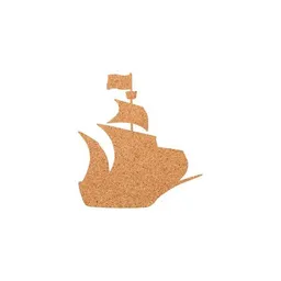 Kork-Deko Kork-Deko Schiff als Pinnwand aus Kork XXL ca. 80x50 cm – Produktbild 1 von 1