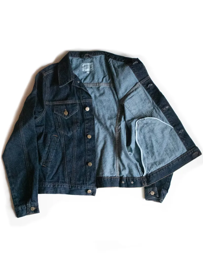 Will's Vegan Store Will's Vegan Store Damen vegan Klassische Denimjacke Für Frauen Dunkelblau, Dunkelblau, – Produktbild 2 von 2