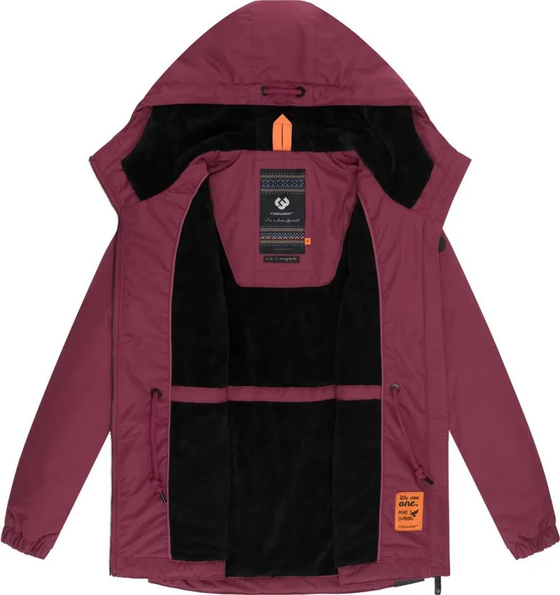 ragwear ragwear Winterjacke Dankka Warm Wasserdichte weiche Damen Jacke für den Winter, Rot, – Produktbild 1 von 4