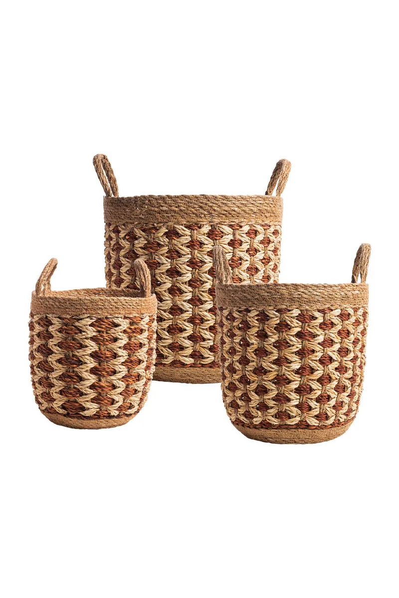 Tranquillo Aufbewahrungskörbe SEAWEED 3er-Set - braun – Produktbild 1 von 3