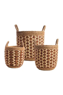 Tranquillo Aufbewahrungskörbe SEAWEED 3er-Set - braun – Produktbild 1 von 1