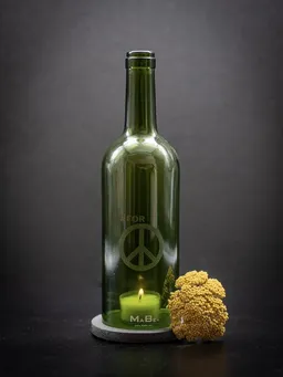 MaBe MaBe WINDLICHT #FOR PEACE mit grauem Untersetzer – Produktbild 1 von 1
