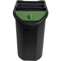 Exacompta Exacompta Papierkorb "Office" mit 3 Einsätzen, 26 l, schwarz – Produktbild 1 von 1
