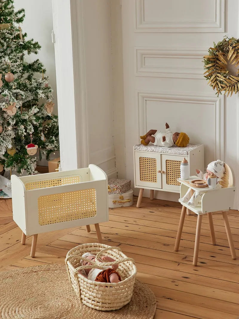 Vertbaudet Puppenbett PETITE POESIE, Weiß, – Produktbild 2 von 4