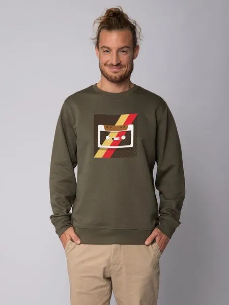 watapparel watapparel Sweatshirt Unisex Kassette, Khaki, – Produktbild 2 von 3