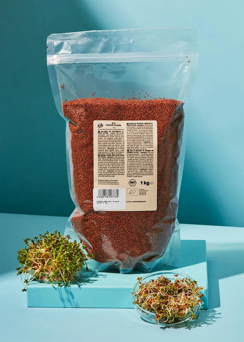 KoRo Bio Kressesamen 1 kg – Produktbild 2 von 5