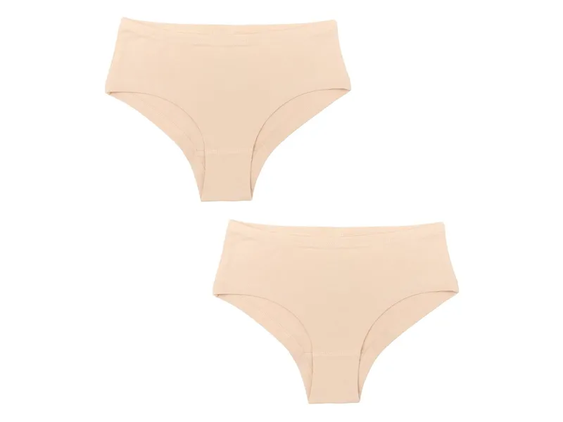 Leela Cotton Leela Cotton Mädchen Hipster 2er Pack, Natur, – Produktbild 1 von 1