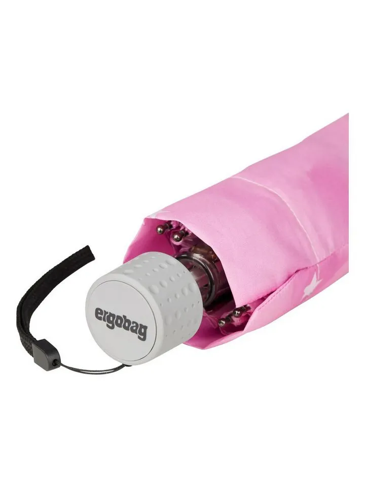 Ergobag Ergobag Taschenregenschirm Regenschirm, mit reflektierenden Details, Rosa, – Produktbild 3 von 3