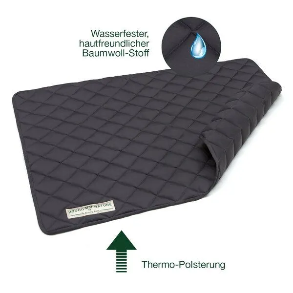 HOUND & NATURE HOUND & NATURE Wasserdichte Baumwoll Hundedecke DAVOS, Grau, – Produktbild 4 von 5