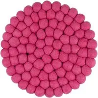 myfelt myfelt Filzkugel Topfuntersetzer (⌀ 20 cm), Pink (lilli), – Produktbild 1 von 1