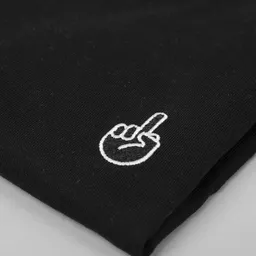 Fyngers Fyngers Unisex T-Shirt aus Biobaumwolle - Modell F*CK YOU mit gestickter Veredelung – Produktbild 1 von 1