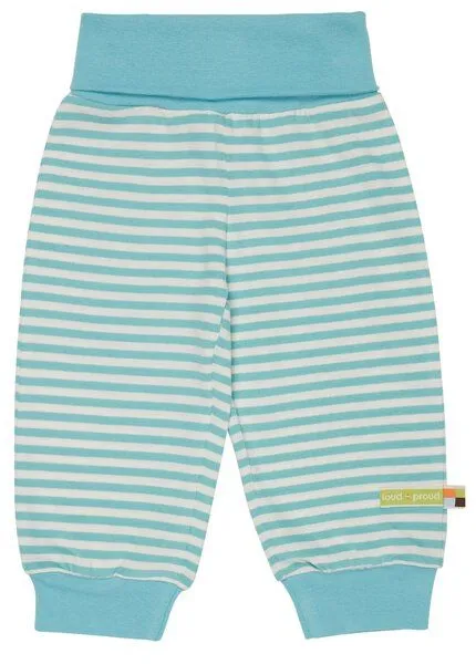 loud + proud loud + proud Babys & Kinder Weiche Hose, GOTS-zertifiziert, Cyan(petrol), – Produktbild 1 von 2