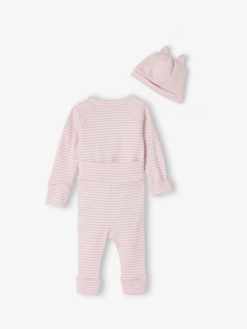 Vertbaudet Baby Set, Rosa meliert, – Produktbild 4 von 4