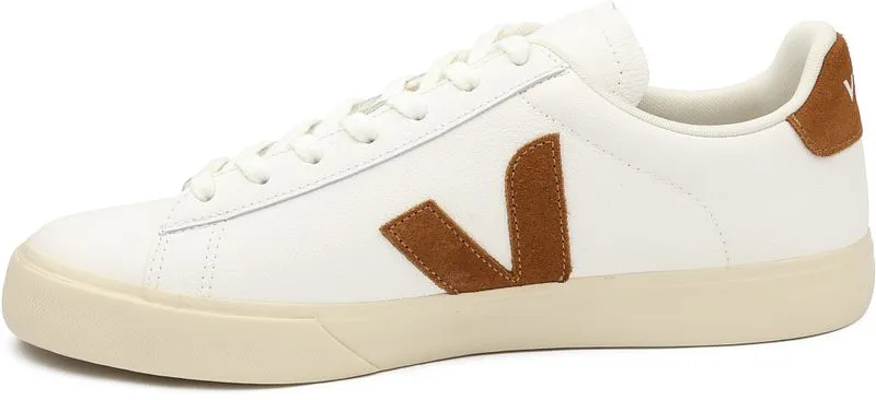 Veja Veja Damen-Sneaker Campo Leather White Cognac – Produktbild 4 von 6