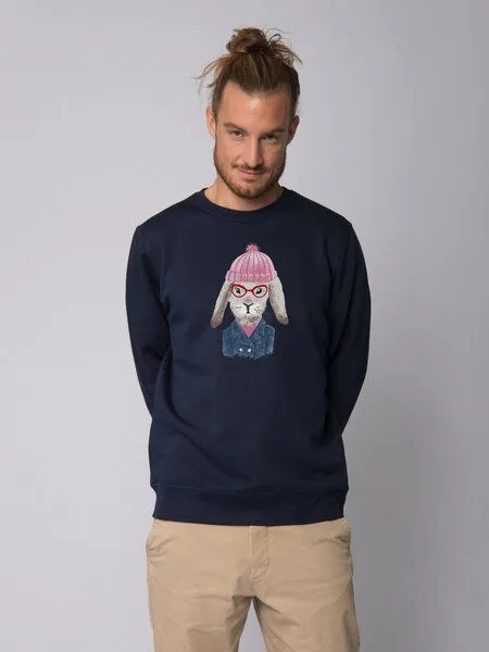 watapparel watapparel Sweatshirt Unisex Hase, French navy, – Produktbild 2 von 4
