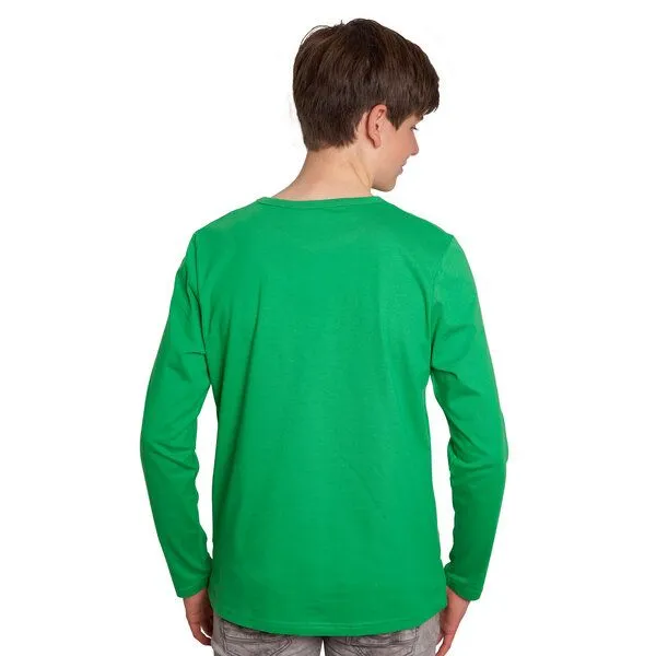 HANDGEDRUCKT HANDGEDRUCKT "Scratch it!" Männer Longsleeve, Green, – Produktbild 4 von 4