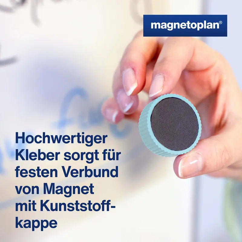 magnetoplan 10 magnetoplan Magnete 'Discofix magnum' hellblau – Produktbild 1 von 4