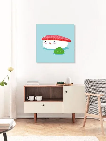 Photocircle Photocircle Poster / Leinwandbild - Beste Freunde Kawaii Sushi Nigiri – Produktbild 2 von 4
